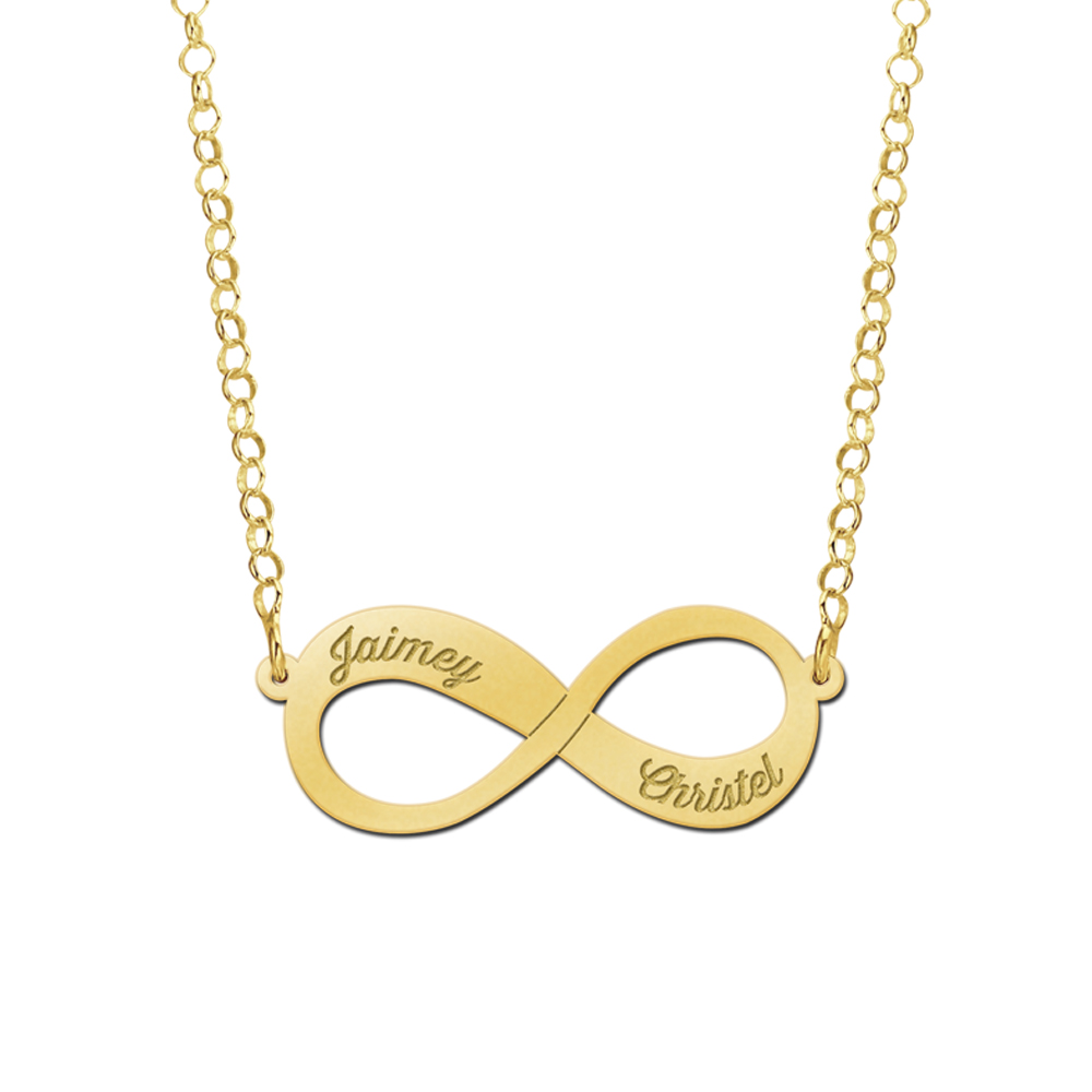 Infinity Unendlich Kette aus Gold