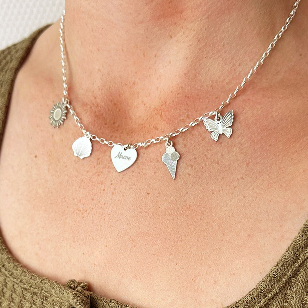Silberne Sommer Mix and Match Kette