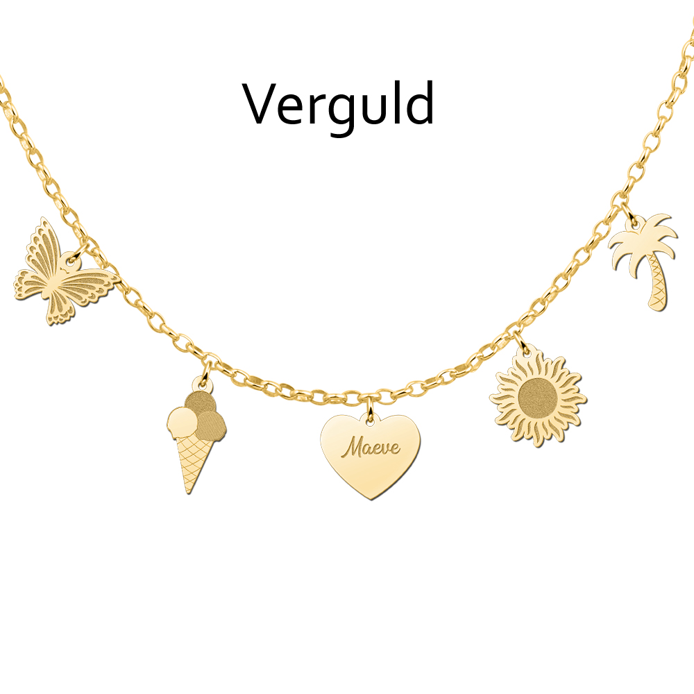 Silberne Sommer Mix and Match Kette