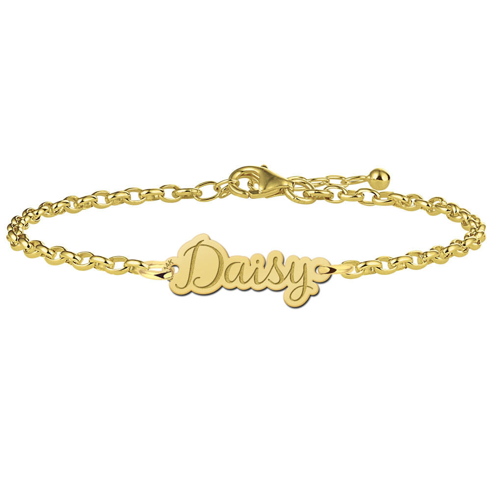 Armband aus Gold mit Namen