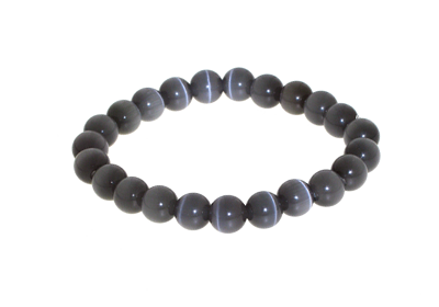 Armband Catseye grau
