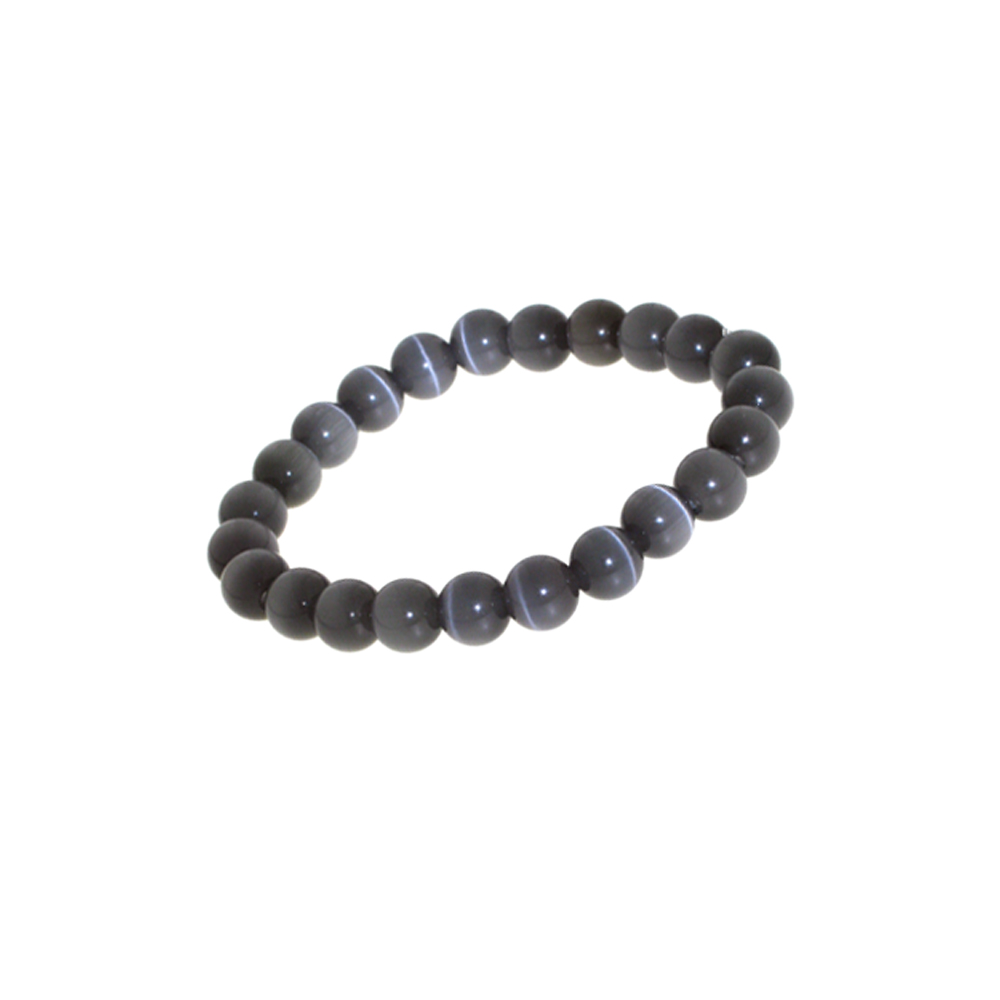 Armband Catseye grau