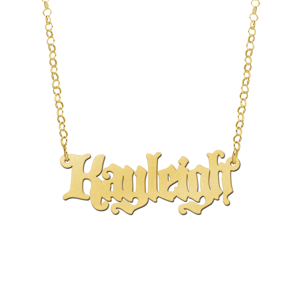 Goldene Kette mit Namen Modell "Kayleigh"