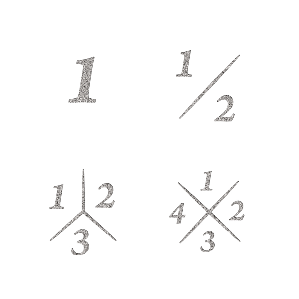 Ovaler silberner Siegelring mit vier Initialen