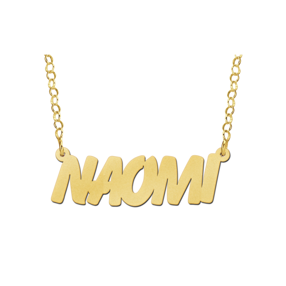 Goldene Namenskette „Naomi“