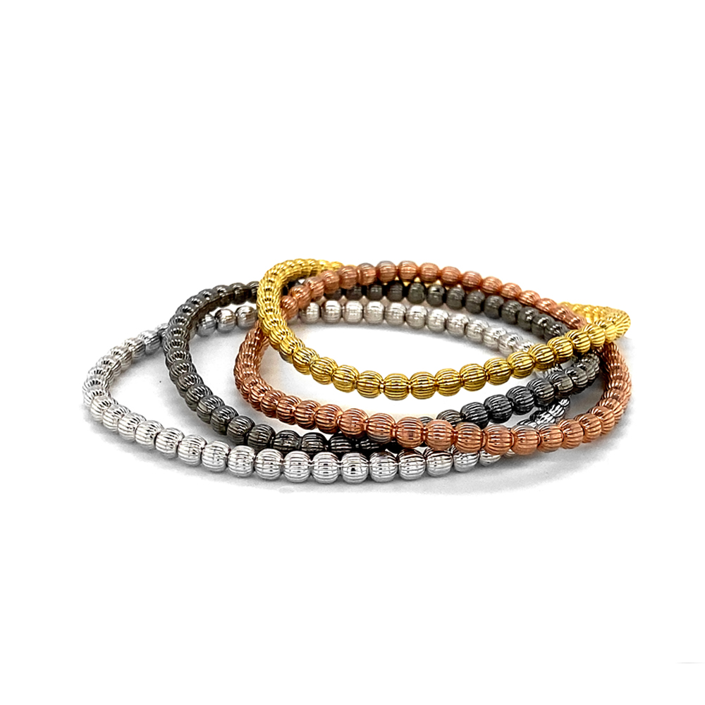 Stretcharmband gerippt 4 mm