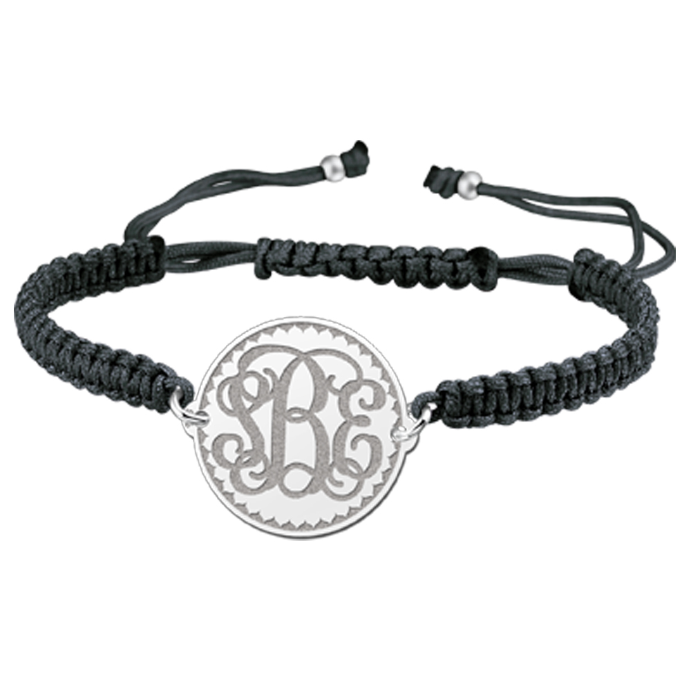 Armband mit gravierten Monogrammen