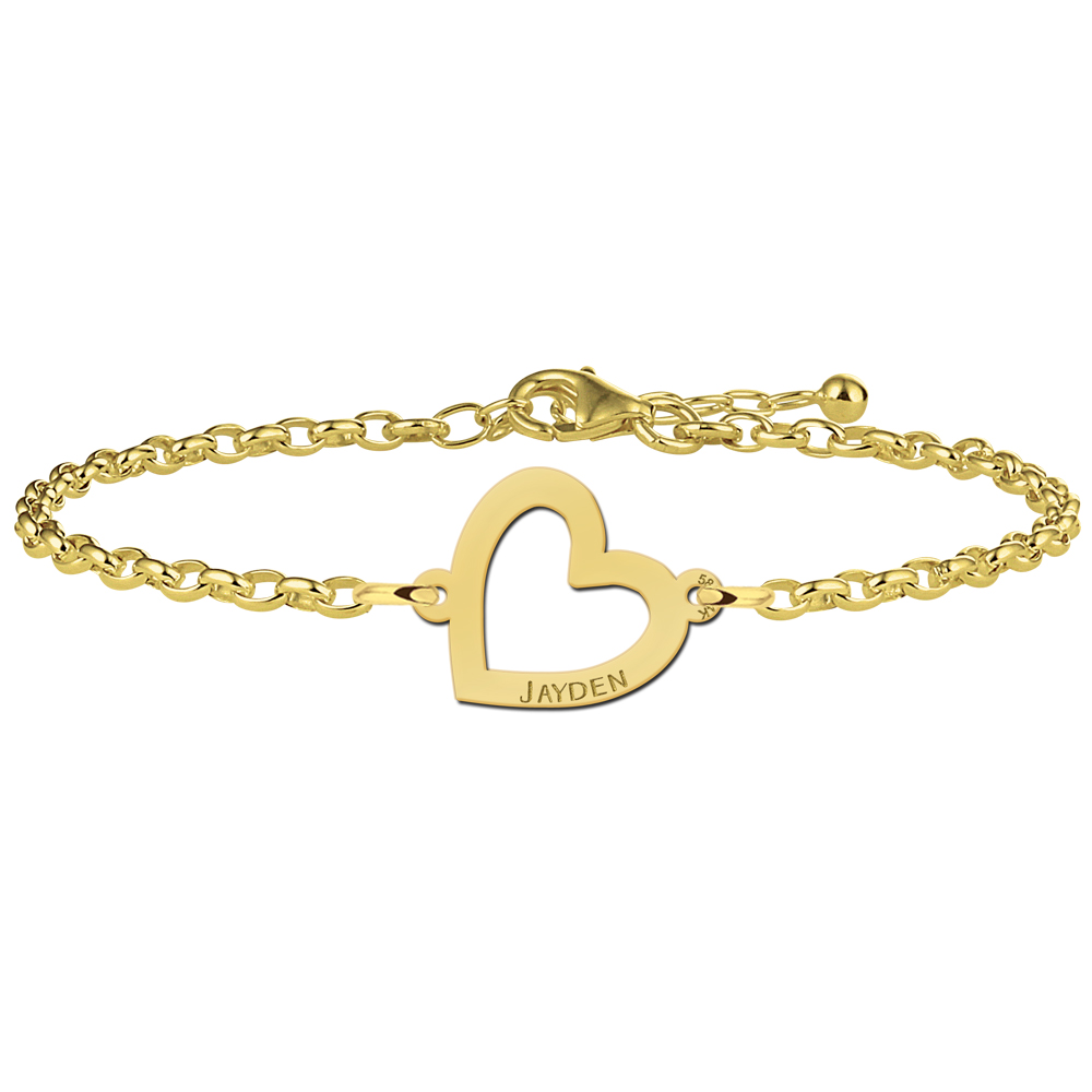 Armband mit Herz aus Gold