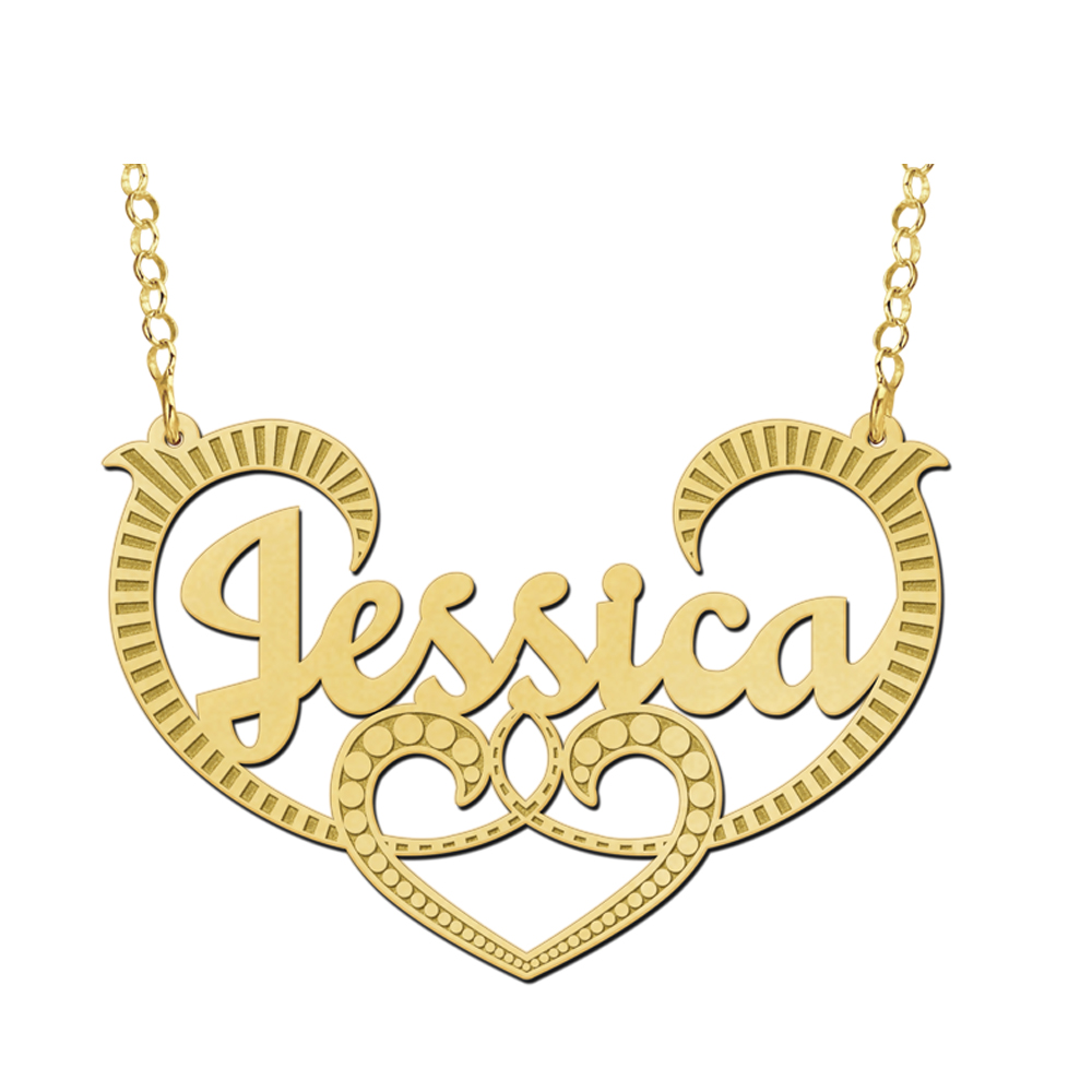 Vergoldete Namenskette Modell Jessica
