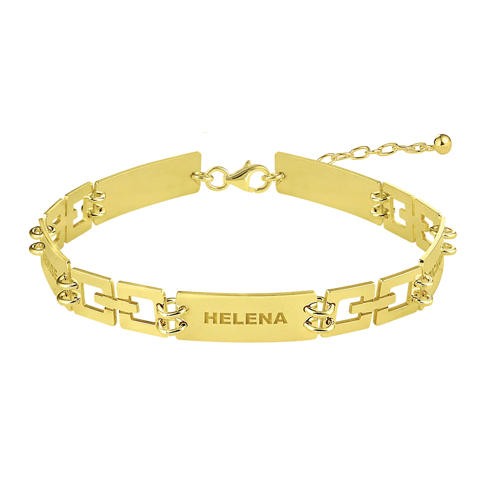 Goldenes Armband mit Verbindungen