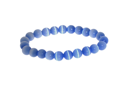 Armband Catseye blau