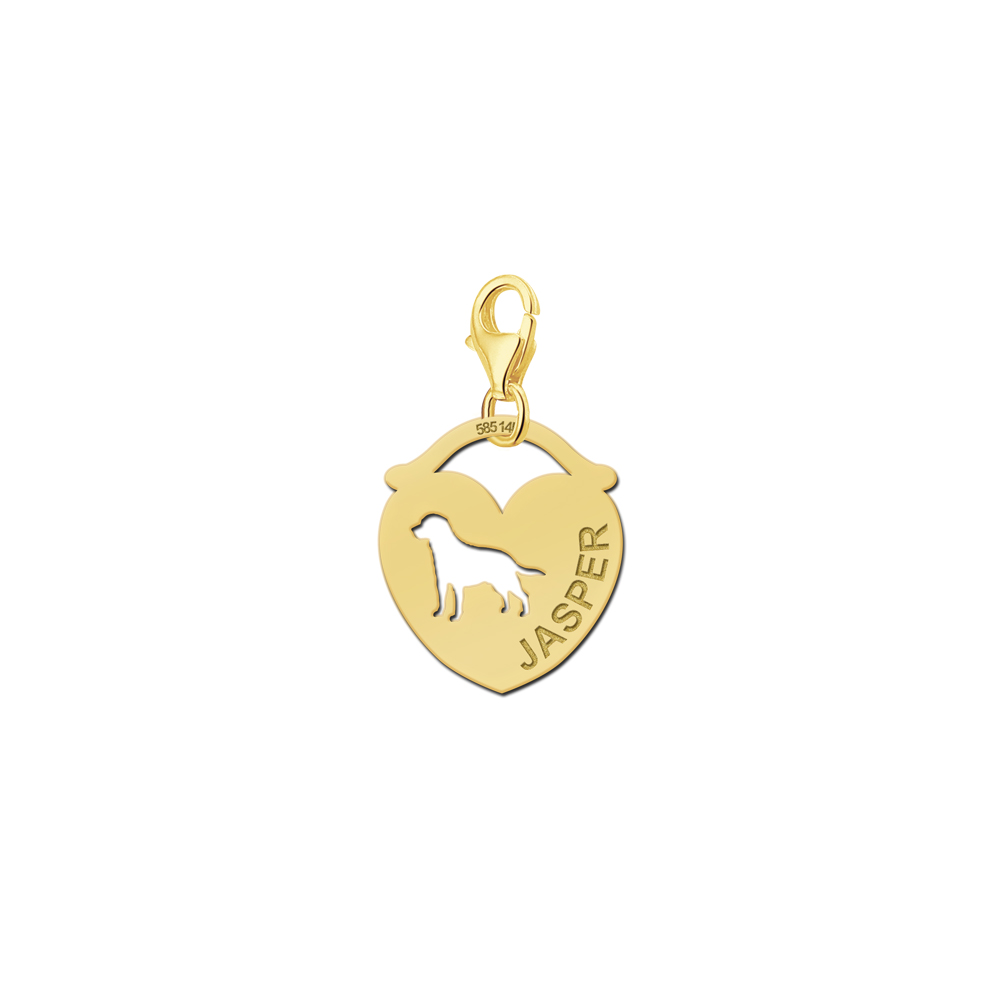 Gold Schmuck Tier Charm Anhänger - Hund