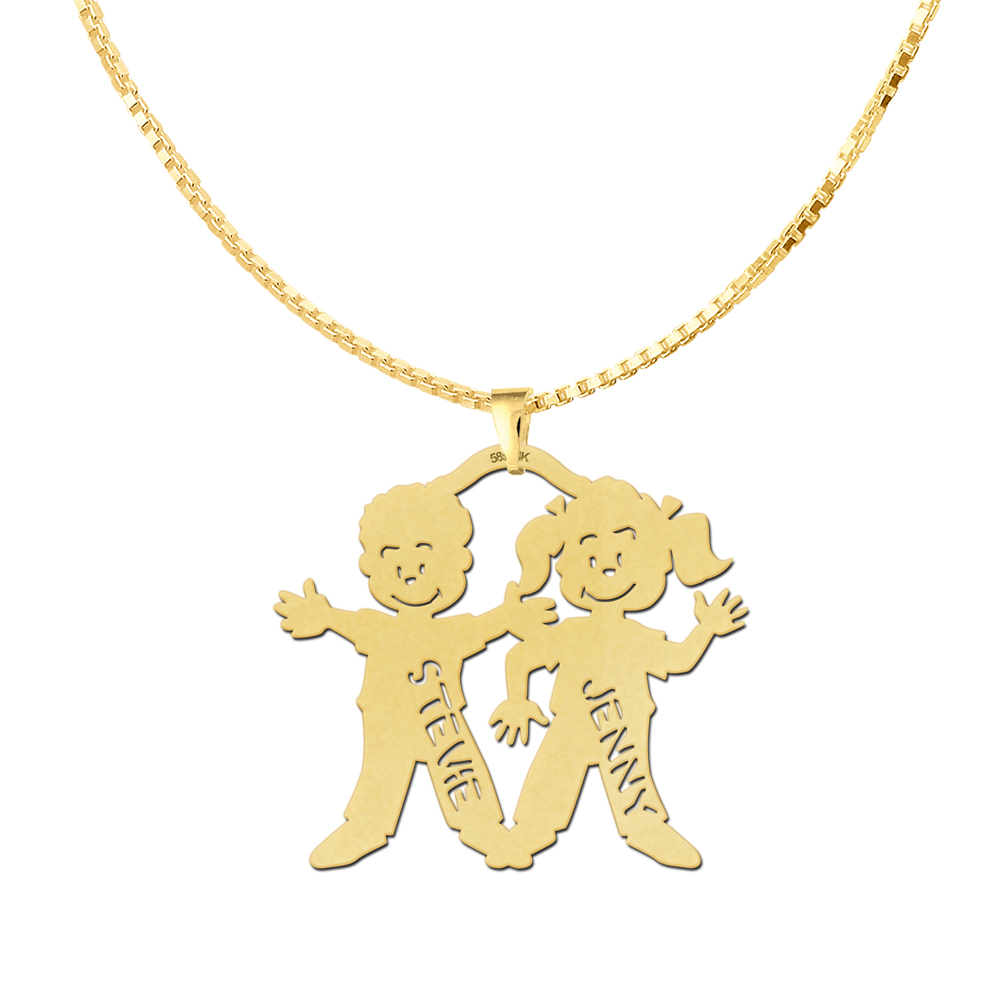 Gold Schmuck - Bruder und Schwester