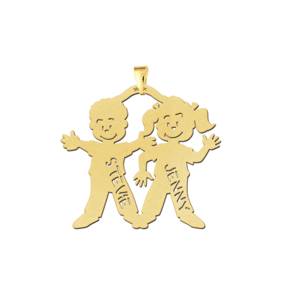 Gold Schmuck - Bruder und Schwester