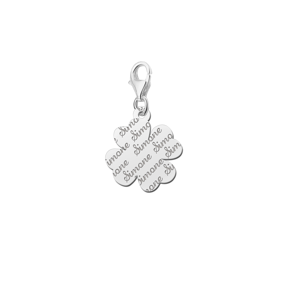 Silber Charms Schmuck Repeat Klee