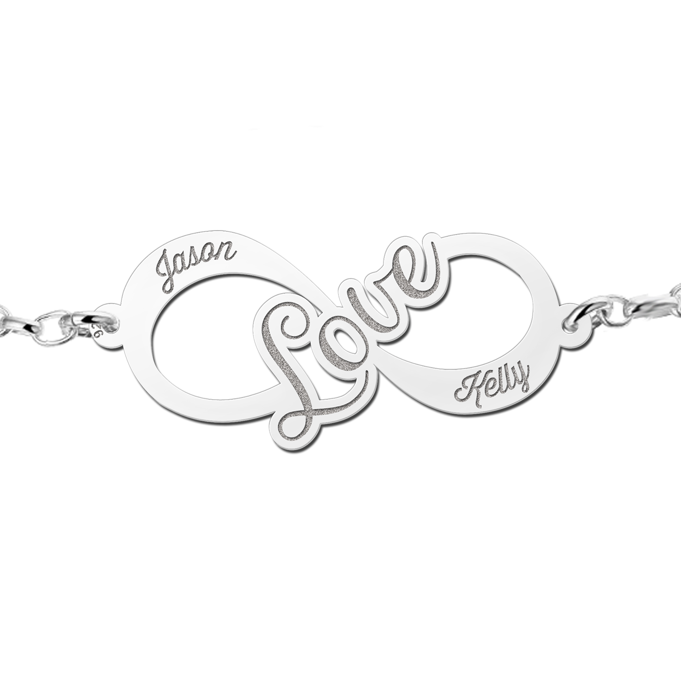 Love Infinity Armband aus Silber