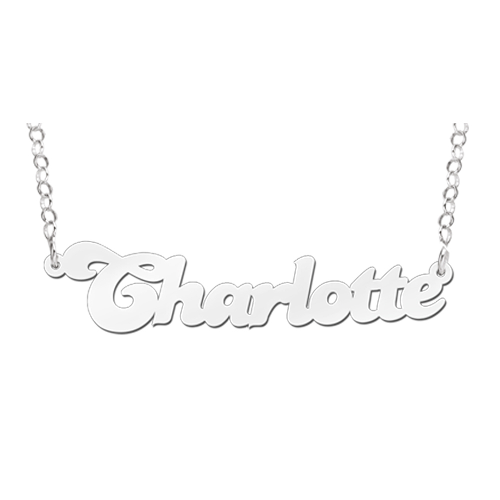 Silberne Namenskette „Charlotte“