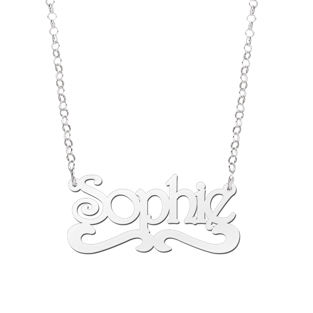 Silberne Namenskette „Sophie“