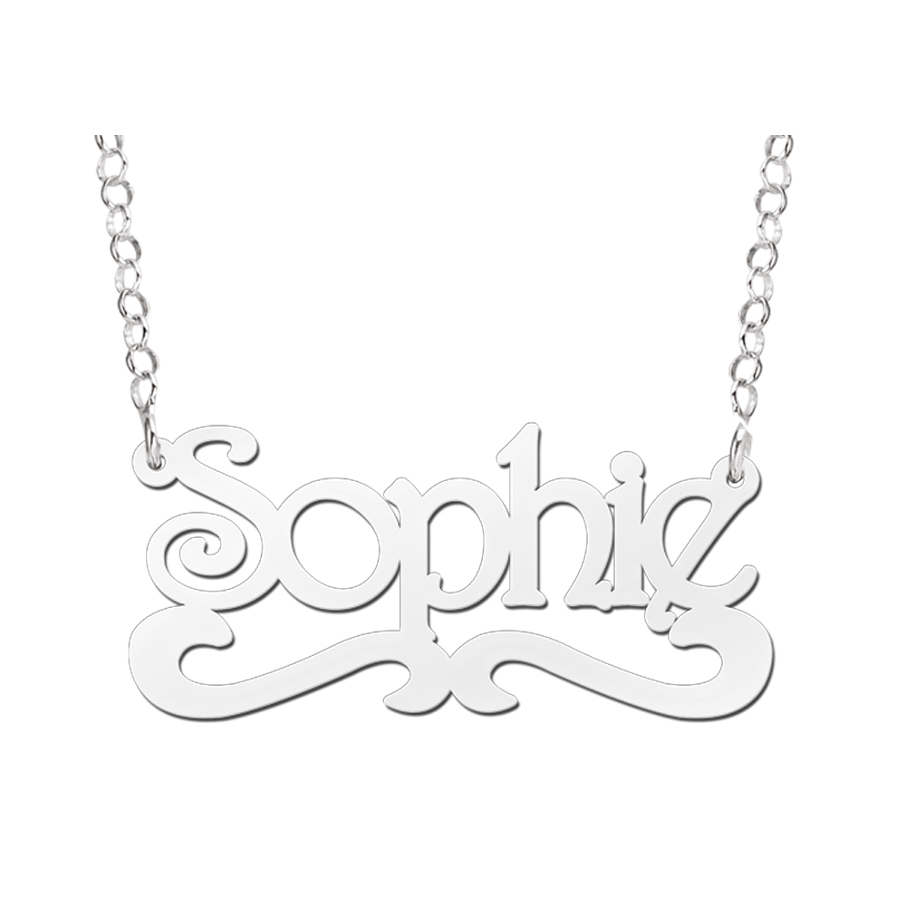 Silberne Namenskette „Sophie“
