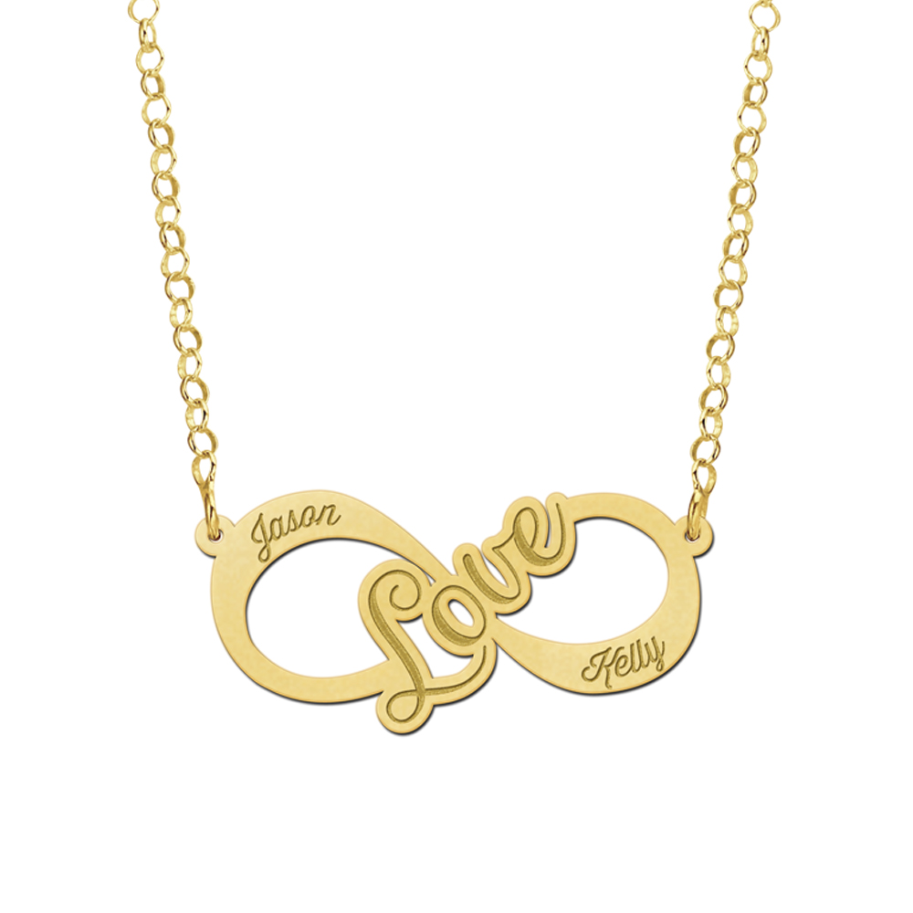 Love Infinity Kette aus Gold