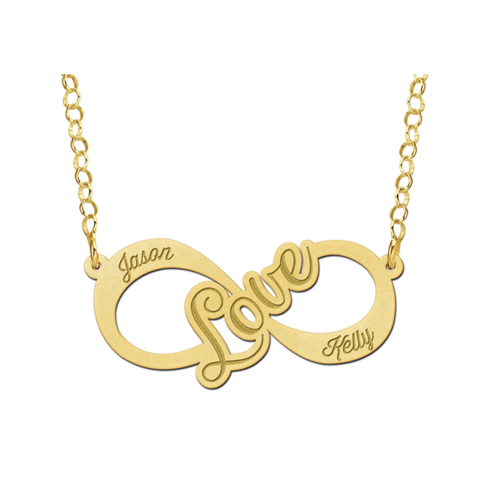 Love Infinity Kette aus Gold