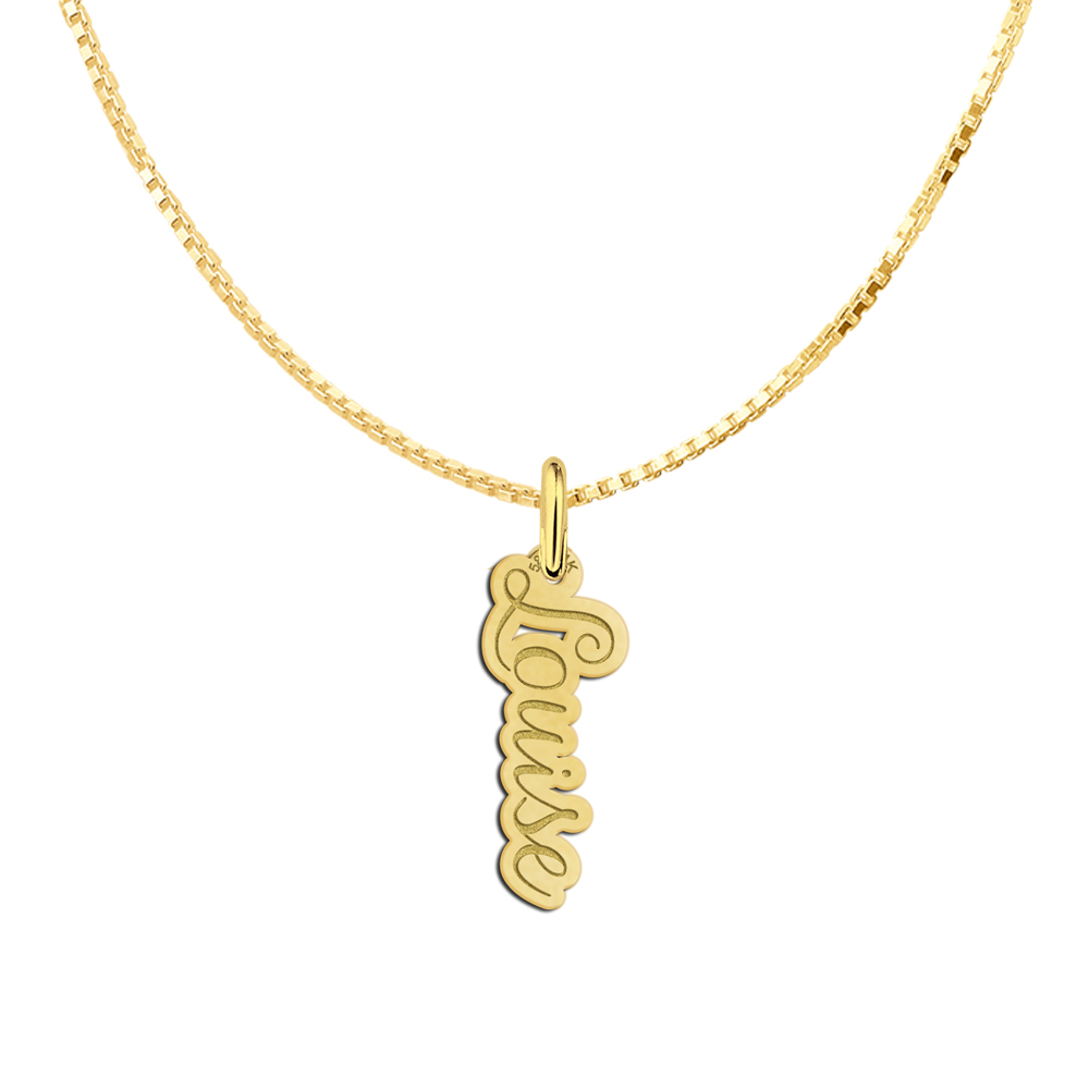 Anhänger mit Namen aus Gold modell "Louise"
