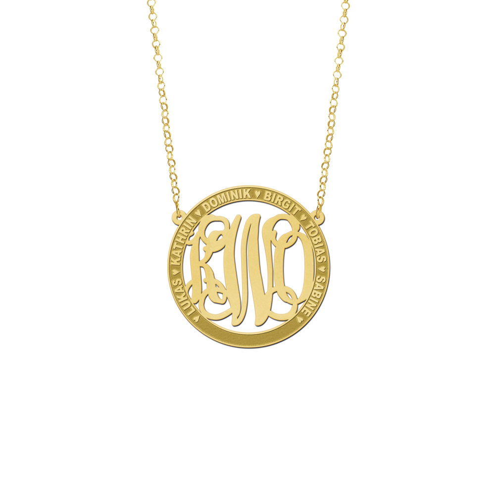 Kette mit Buchstaben Anhänger
