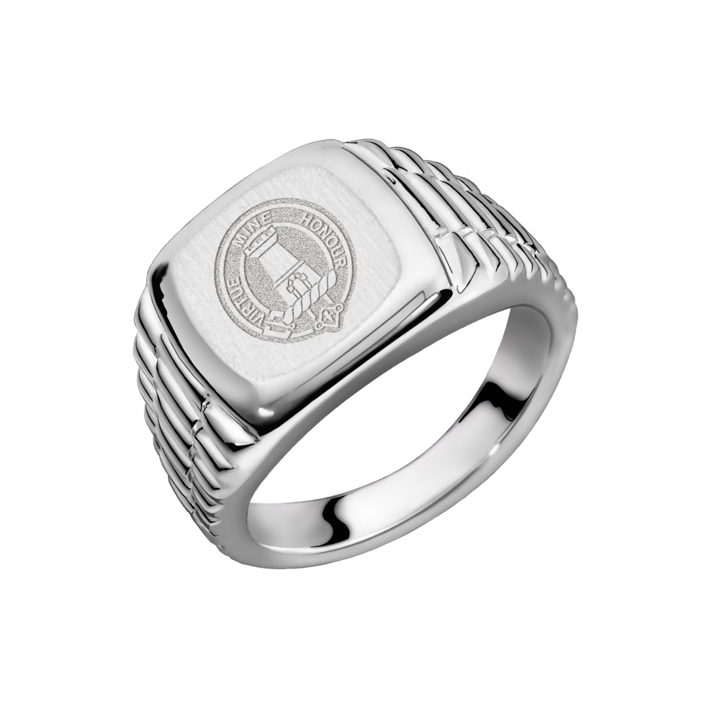 Familiewappen auf silbernem Rolex-Siegelring