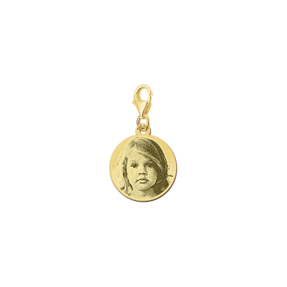 charm gold mit fotogravur