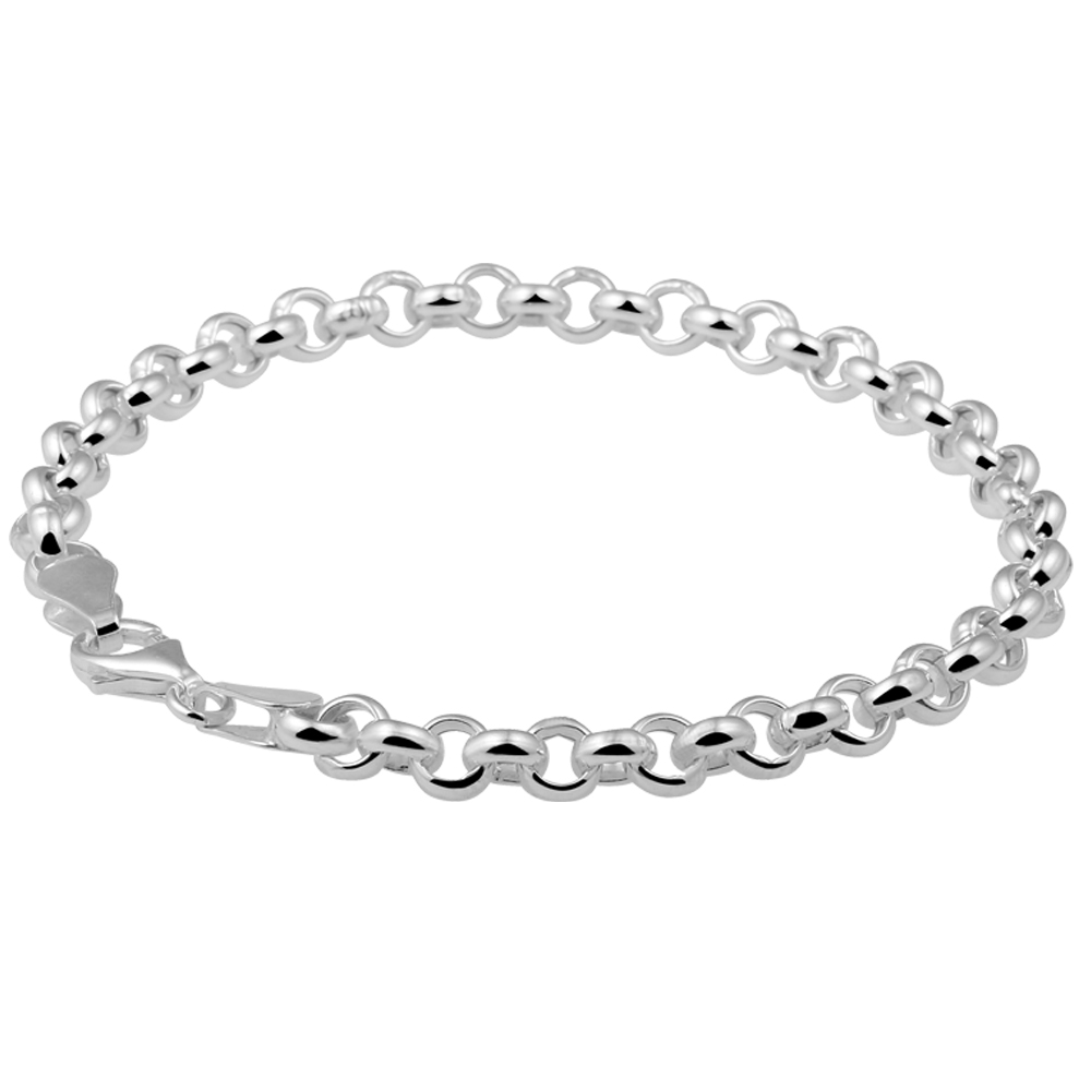 Silber Jasseron Armband aus 925 Sterling Silber