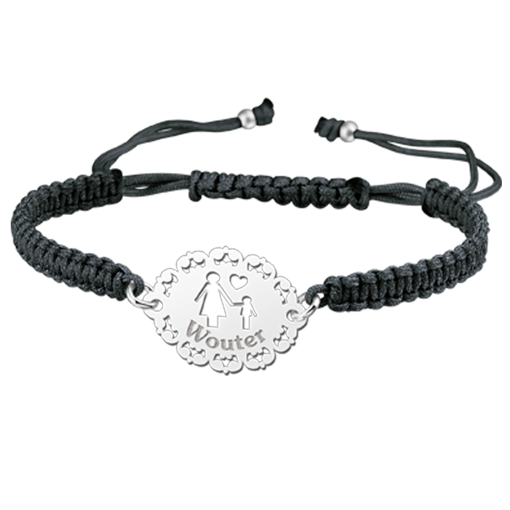 Silber Shamballa Armband Mutter und Sohn