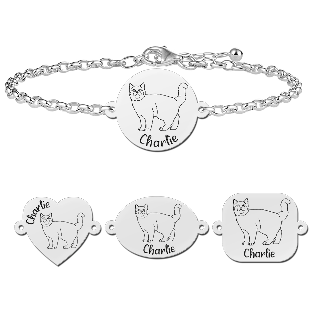 Personalisiertes Katzen Armband Britisch Kurzhaar