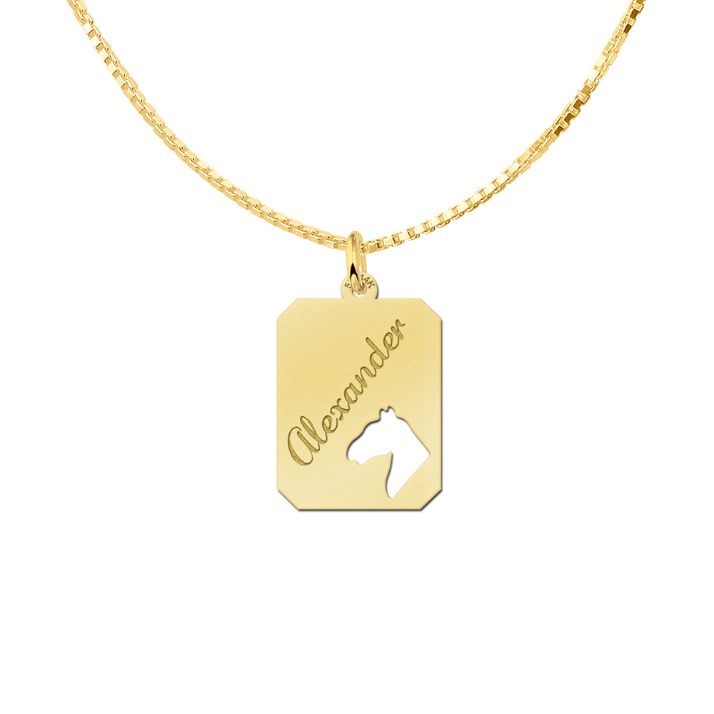 Gold Schmuck für Reiter - Pferd - 9K